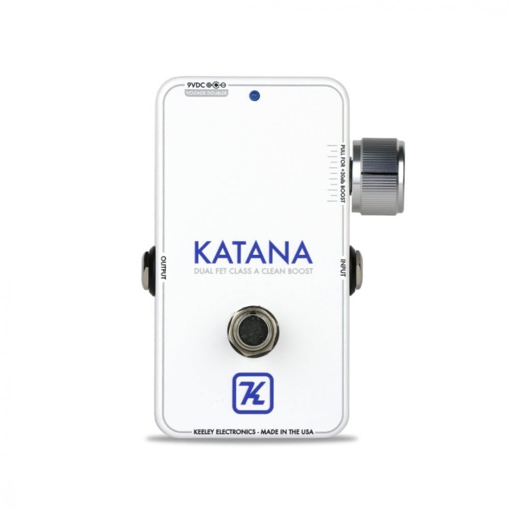 Amazon.com: Keeley Katana Clean Boost Pedal - Throwback White