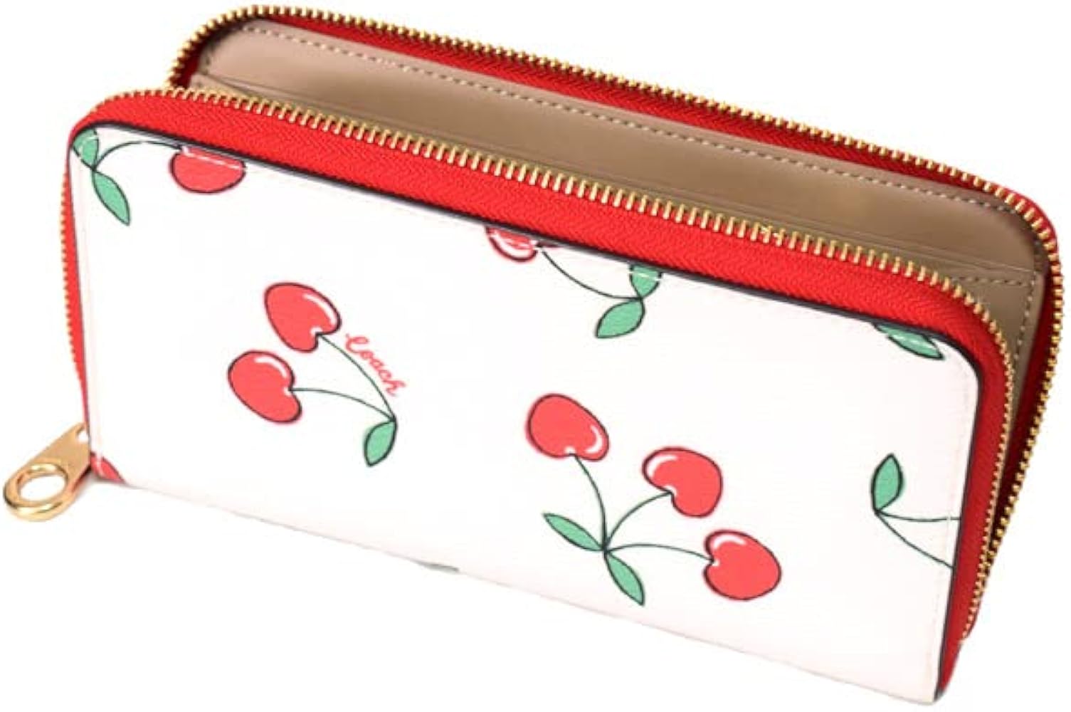 Amazon.co.jp: コーチ 長財布 COACH レザー チェリー さくらんぼ