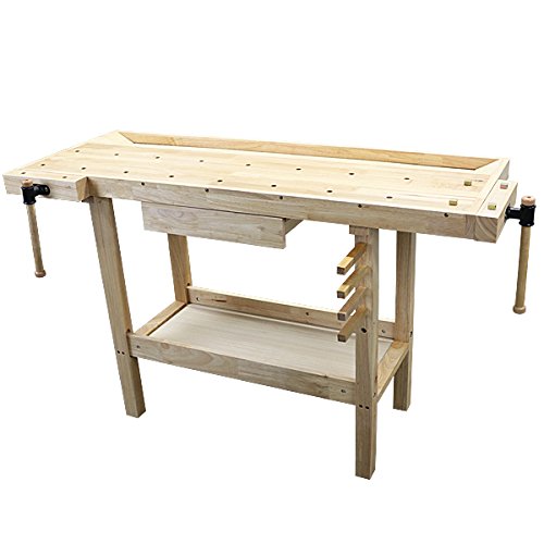 Amazon.co.jp: ワークベンチ 木工作業台 天板幅約1367mm 天板奥行約
