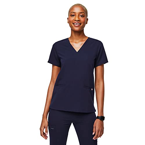Amazon.com: FIGS Casma Three-Pocket Scrub Top for Women – Navy