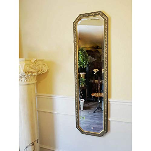 Amazon.co.jp: イタリア製 姿見ミラー 鏡 壁掛け ブルー＆ゴールド