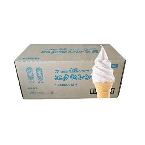 Amazon.co.jp: 日世 ソフトミックス 生乳エクセレント5 1ℓ×12本 : 食品