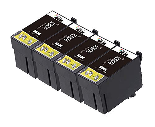 Amazon.co.jp: 互換インクカートリッジ ic76 ICBK76 黒 ブラック4個