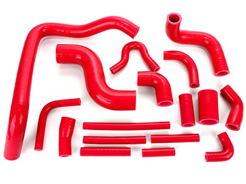 Amazon | シリコン ホースキット ダイハツ用 L880K コペン レッド 17本