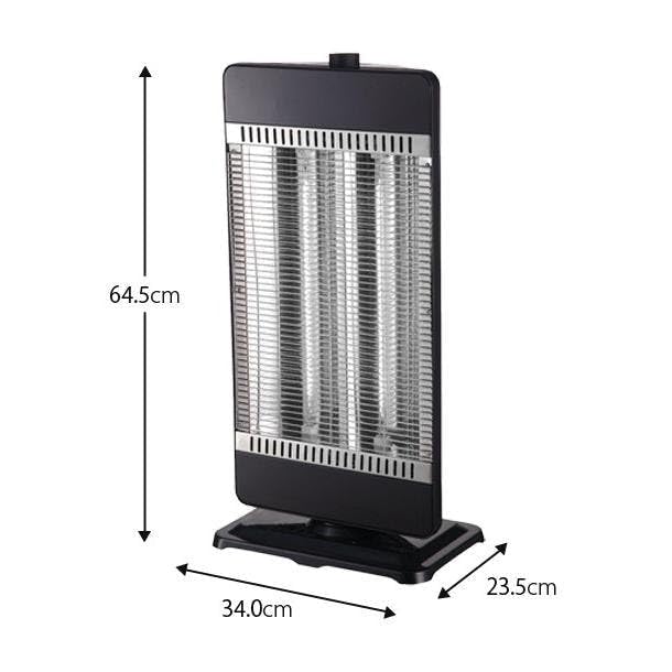 Amazon | TEKNOS カーボンヒーター2灯 900W,400W ブラック CHM-4532(K