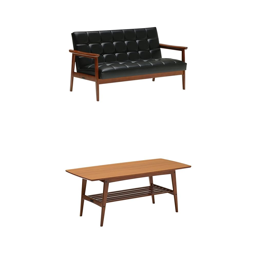 Amazon｜カリモク60 Kチェア 2シーター スタンダードブラック リビング