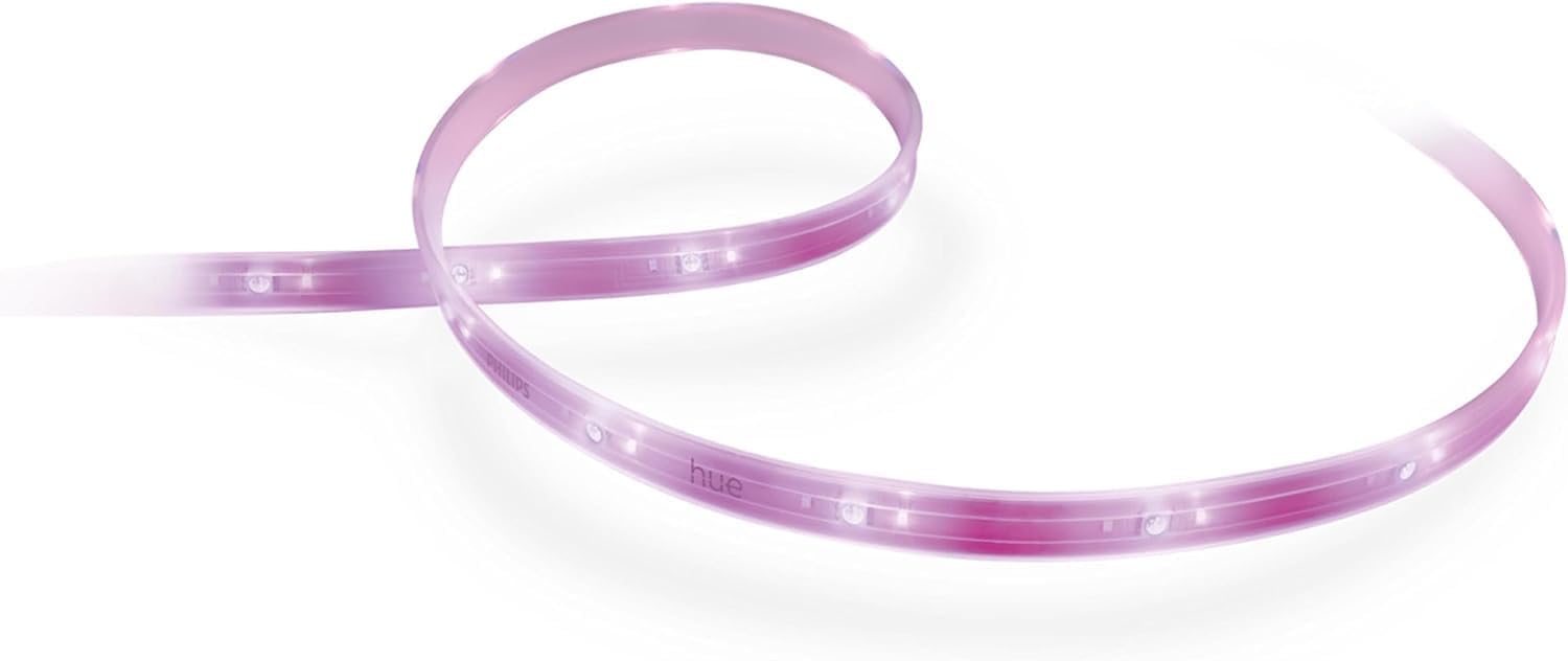 Amazon.com: Philips Hue Bluetooth Smart Lightstrip Plus 2m/6ft