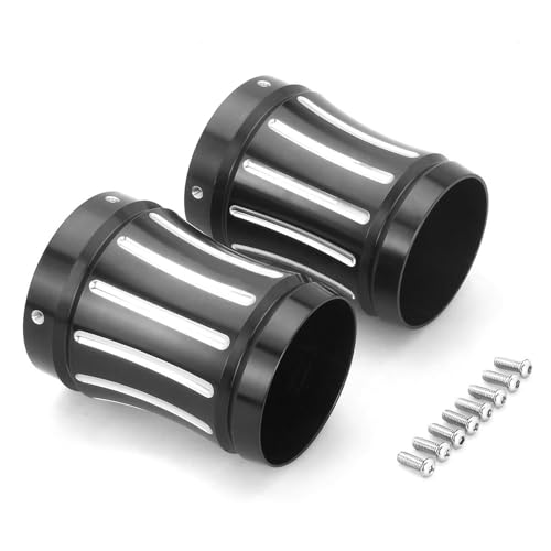 Amazon | TOPRAMETAL Harley 4インチマフラーエンドキャップ ブラック