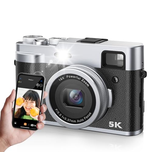 Amazon | 5K デジカメ スマホに送れる デジタルカメラ 4800万画素