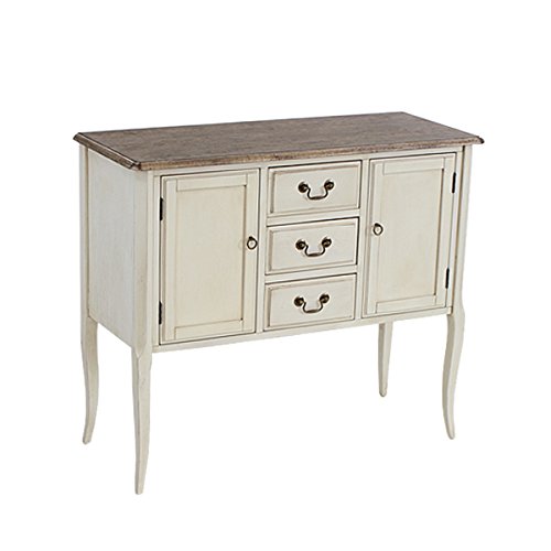 Amazon｜アンティーク調 サイドキャビネット W約100×D約40×H約85.5cm