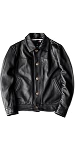 Amazon | [FORTIME] 本革ジャケット ライダースジャケット メンズ 牛革