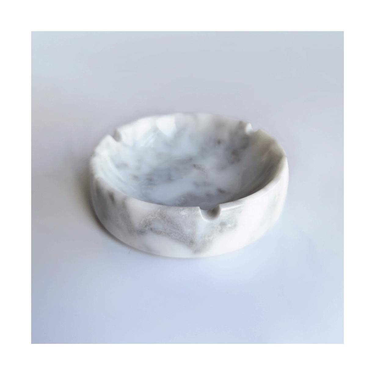 Amazon.co.jp: エレガント 大理石灰皿アンチフライアッシュシガー灰皿