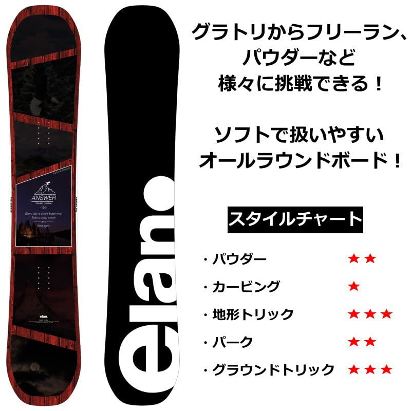 Amazon | 23-24 ELAN ANSWER ｶﾗｰ:RED 151cm エラン アンサー グラトリ