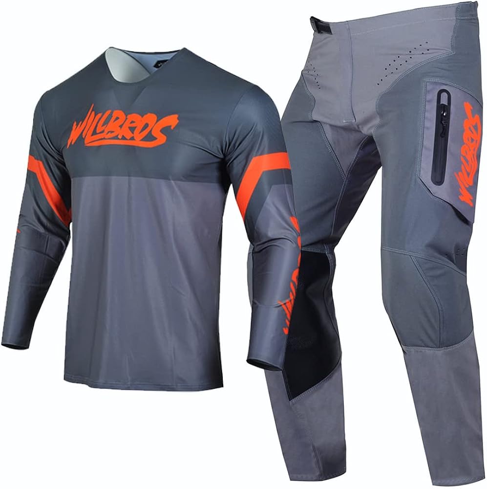 Amazon.com: Willbros Motocross Jersey Pants Combo Mens MX Gear Set