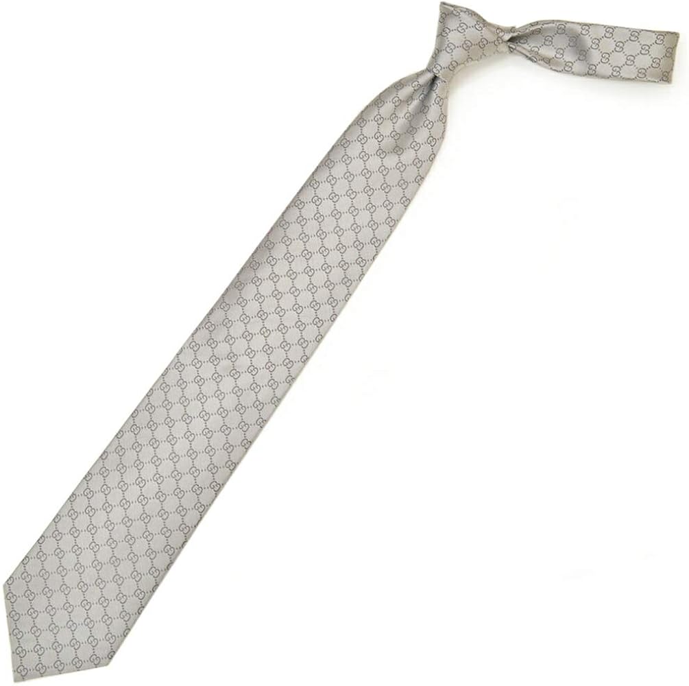 Amazon | GUCCI グッチ ブランド ネクタイ GG柄 シルバー | ネクタイ 通販