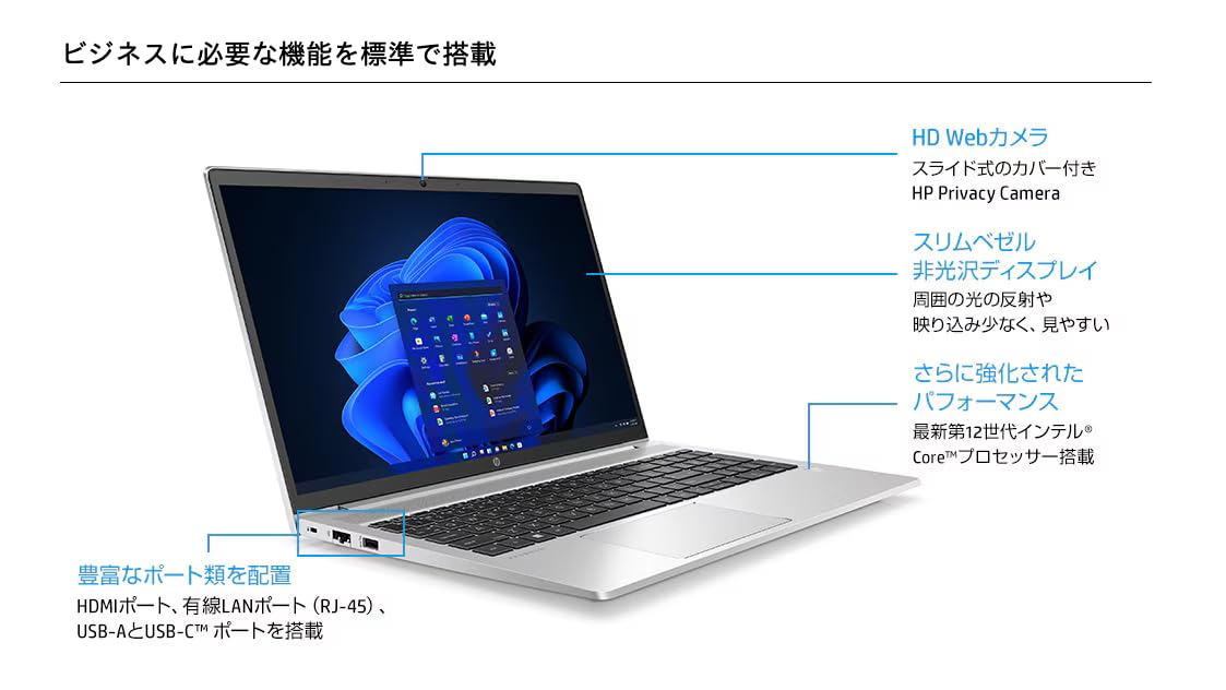 Amazon.co.jp: 【整備済み品】 HP ノートパソコン ProBook 450 G9 15.6