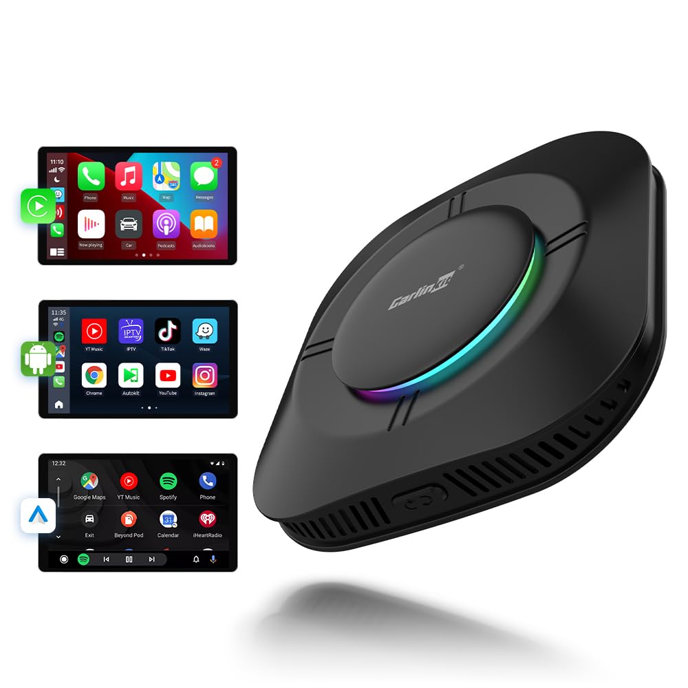 CarlinKit 3-in-1 CarPlay AI Box 2026 Wireless CarPlay Android 13.0