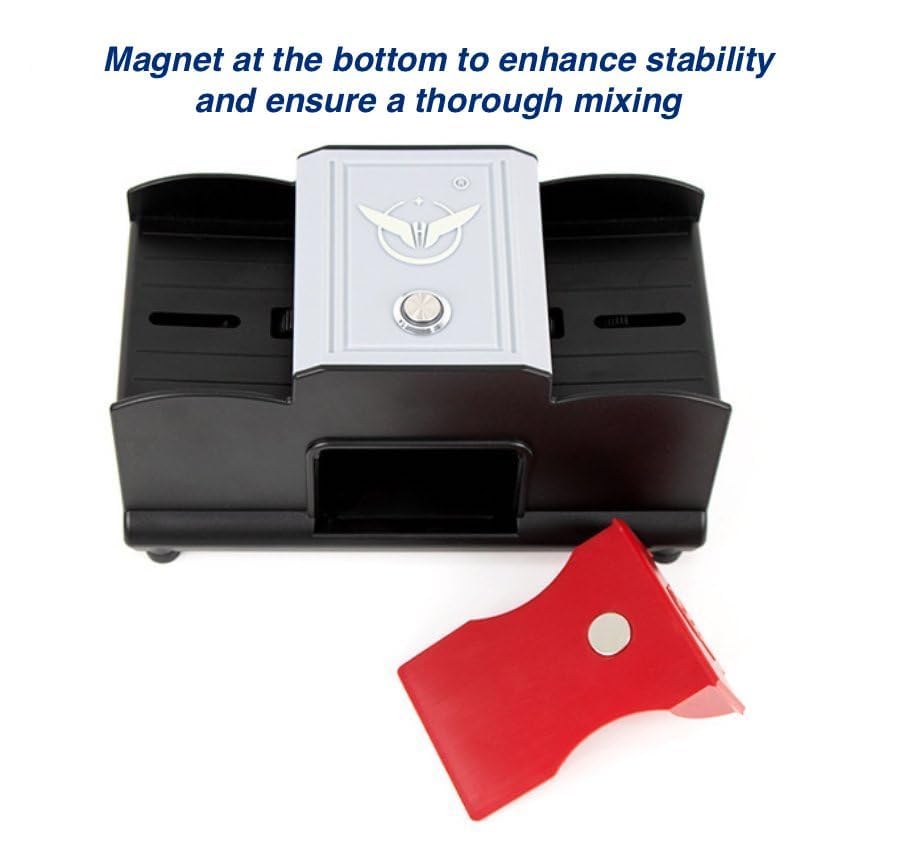 Amazon.co.jp: 自動カードシャッフラー 2デッキ 自動カードシャッフル