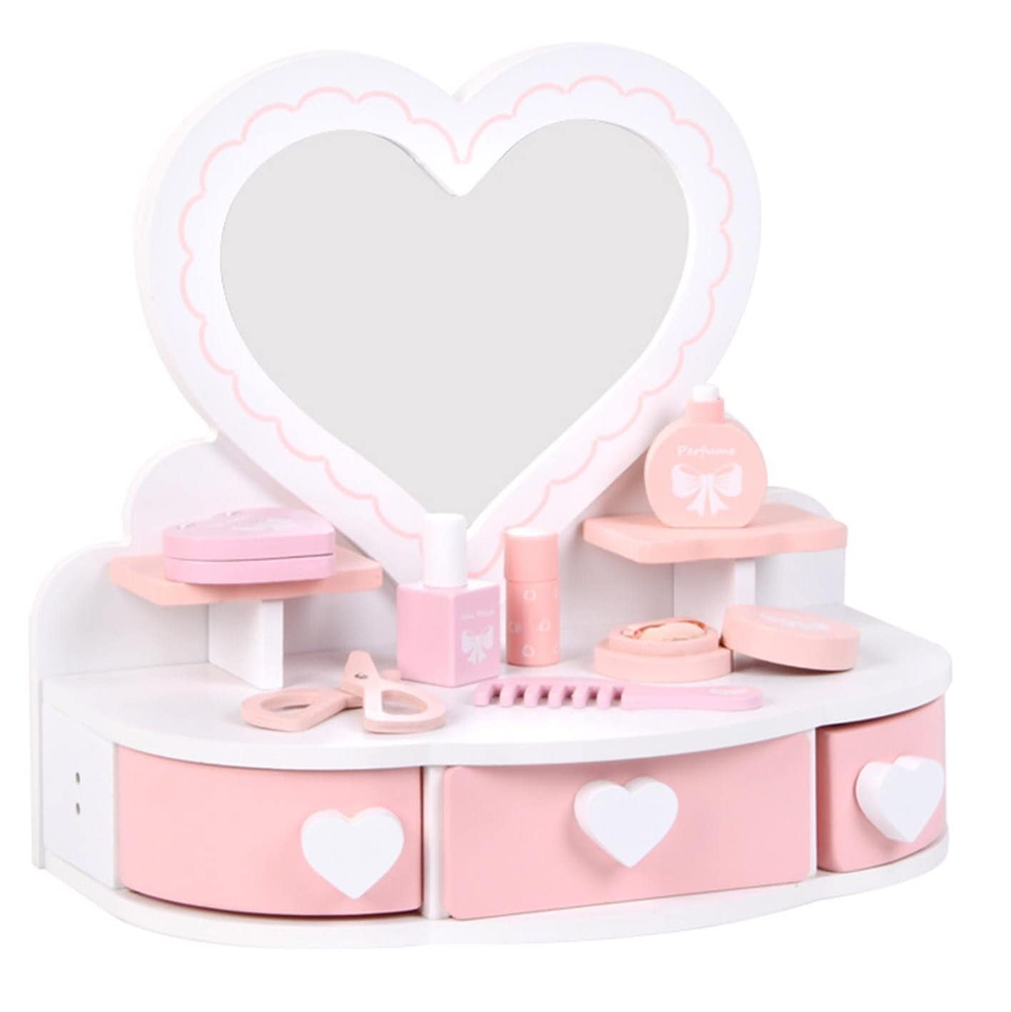Amazon.co.jp: ドレッサー おままごと ハート ピンク 姫系 鏡台