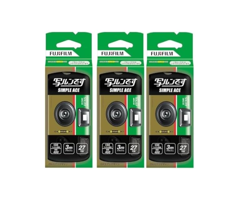 Amazon | 富士フイルム 写ルンです シンプルエース 27枚撮り (3個