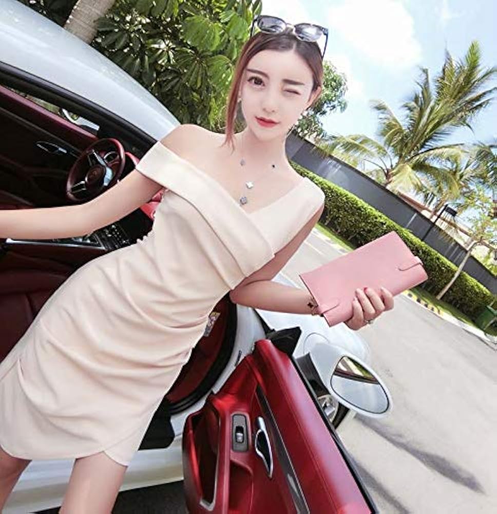 Amazon.co.jp: ワンピース ノースリーブ ミニ M 白 オフショルダー