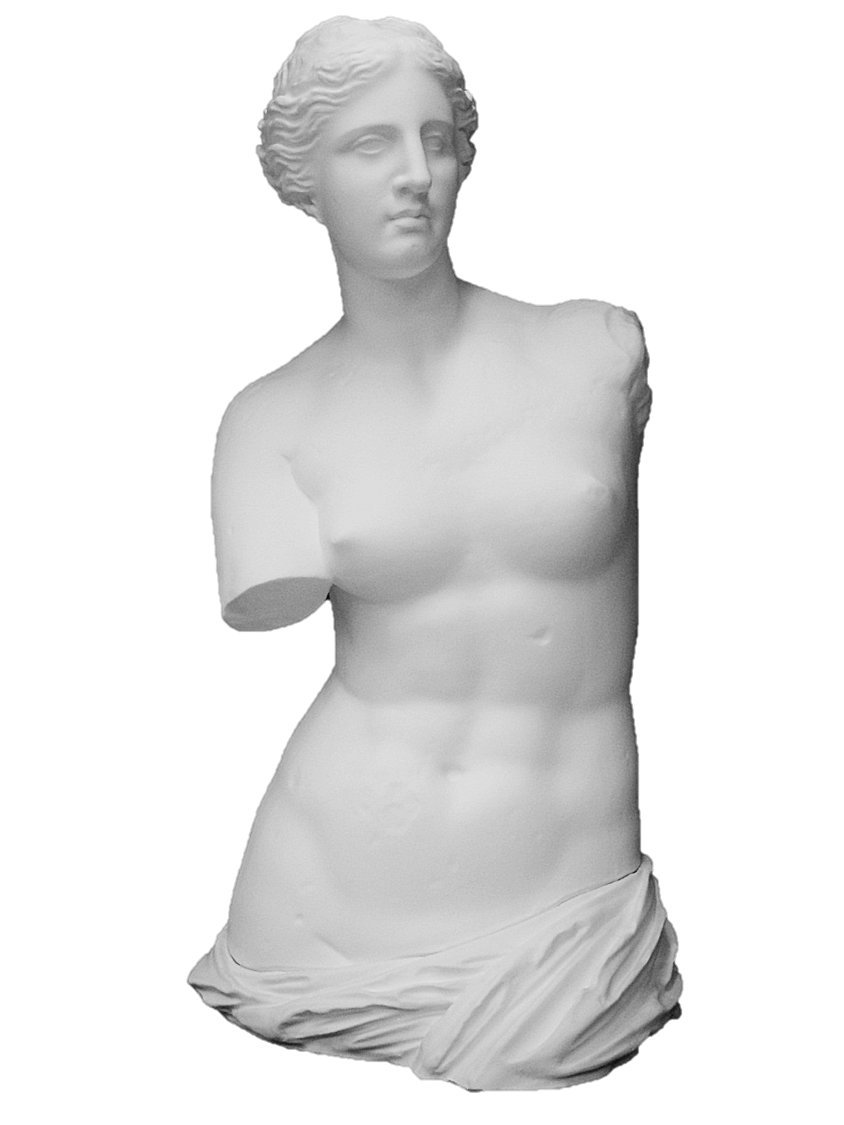 Amazon.co.jp: 石膏像 H－001 ミロ島ヴィーナス半身像（原作大