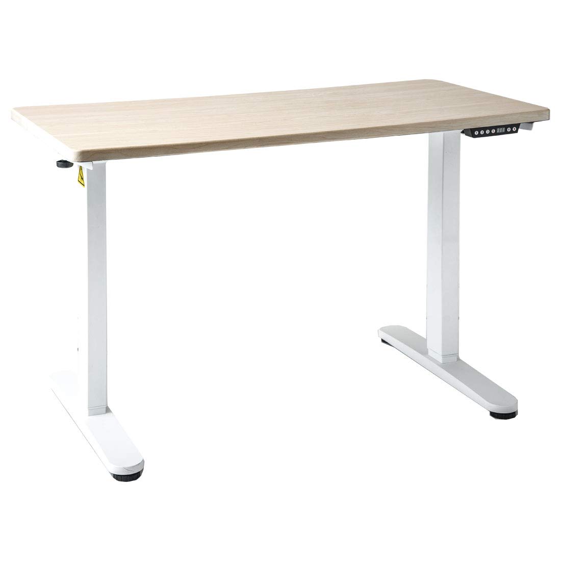 Amazon | タンスのゲン 電動昇降式 スタンディングデスク ナチュラル