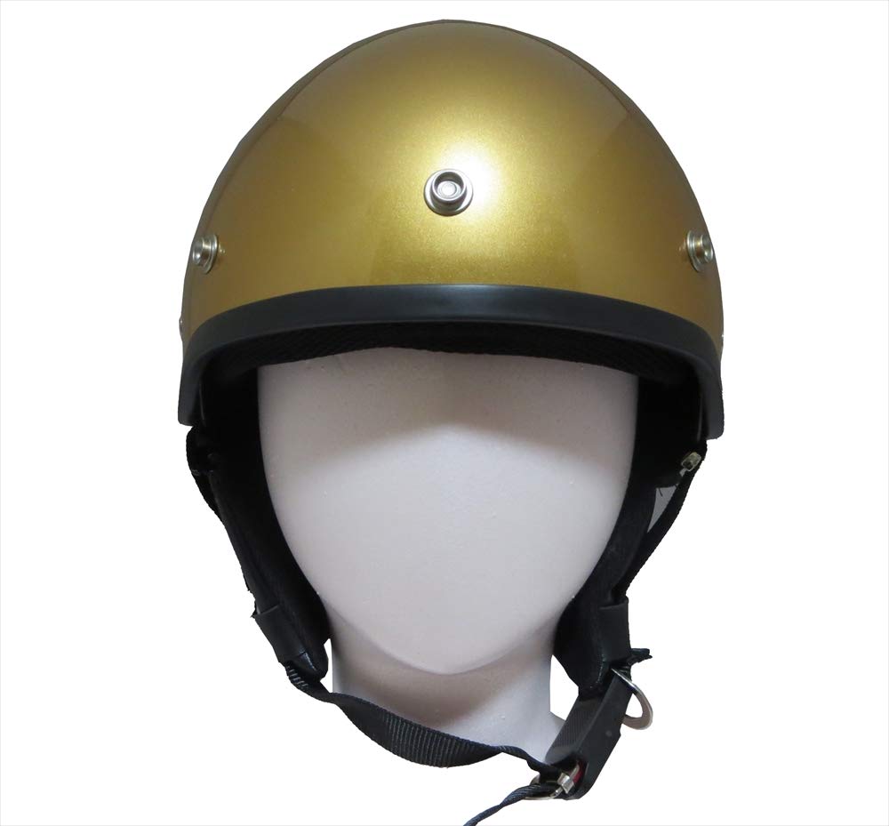 Amazon.co.jp: ZK-600 ヘルメット ハーフジェット（ゴールド）特別塗装