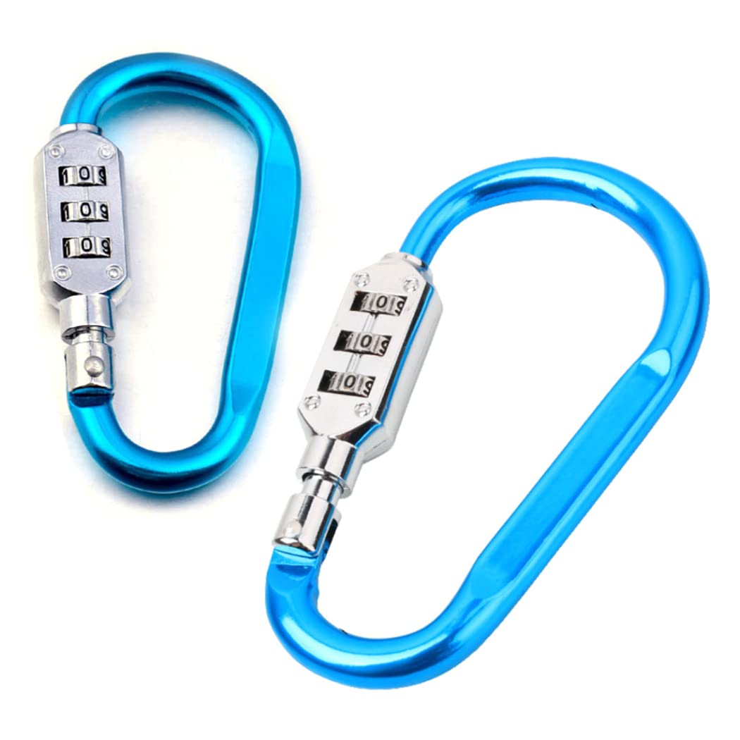 Amazon.com | ZHome 3-Digit Combination Padlock Carabiner Clip