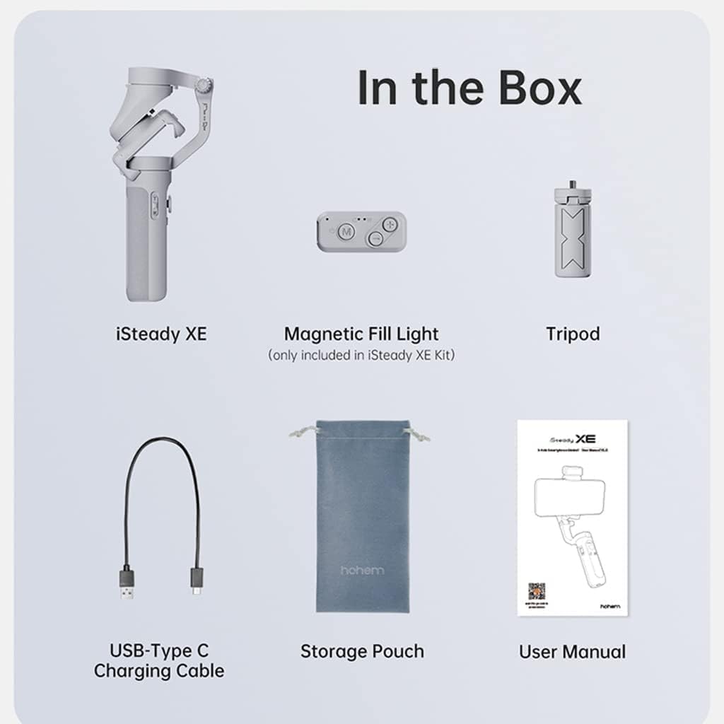 Amazon.co.jp: hohem XE Kit ジンバルスマホ用 3軸 折りたたみ式