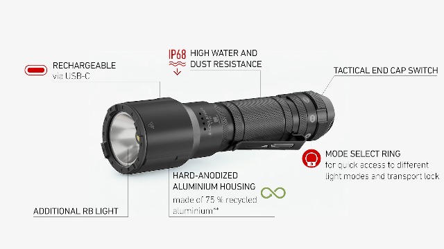 Amazon.co.jp: Ledlenser TT3R タクティカルライト フラッシュライト