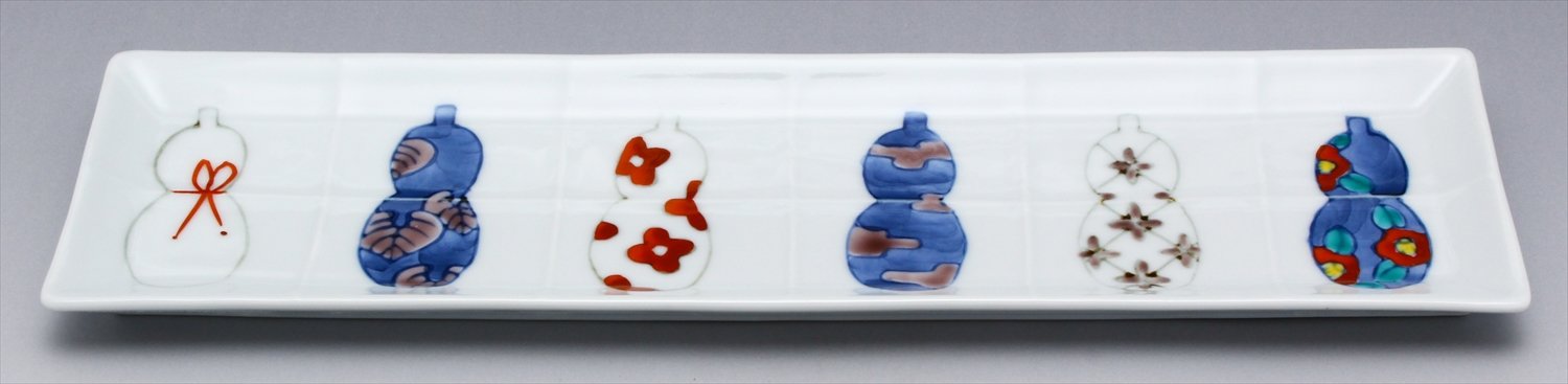 Amazon.co.jp: 伊万里焼 徳永窯 アペタイザートレー (化粧箱入) 染錦六