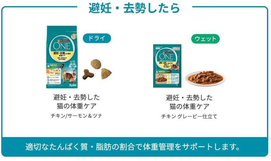 Amazon.co.jp: ピュリナワン キャットフード ドライ 避妊・去勢した猫