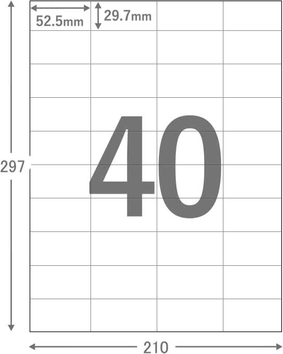 Amazon.co.jp: FBAラベル A4 判 40面 4000枚 ラベルシール 出品者向け