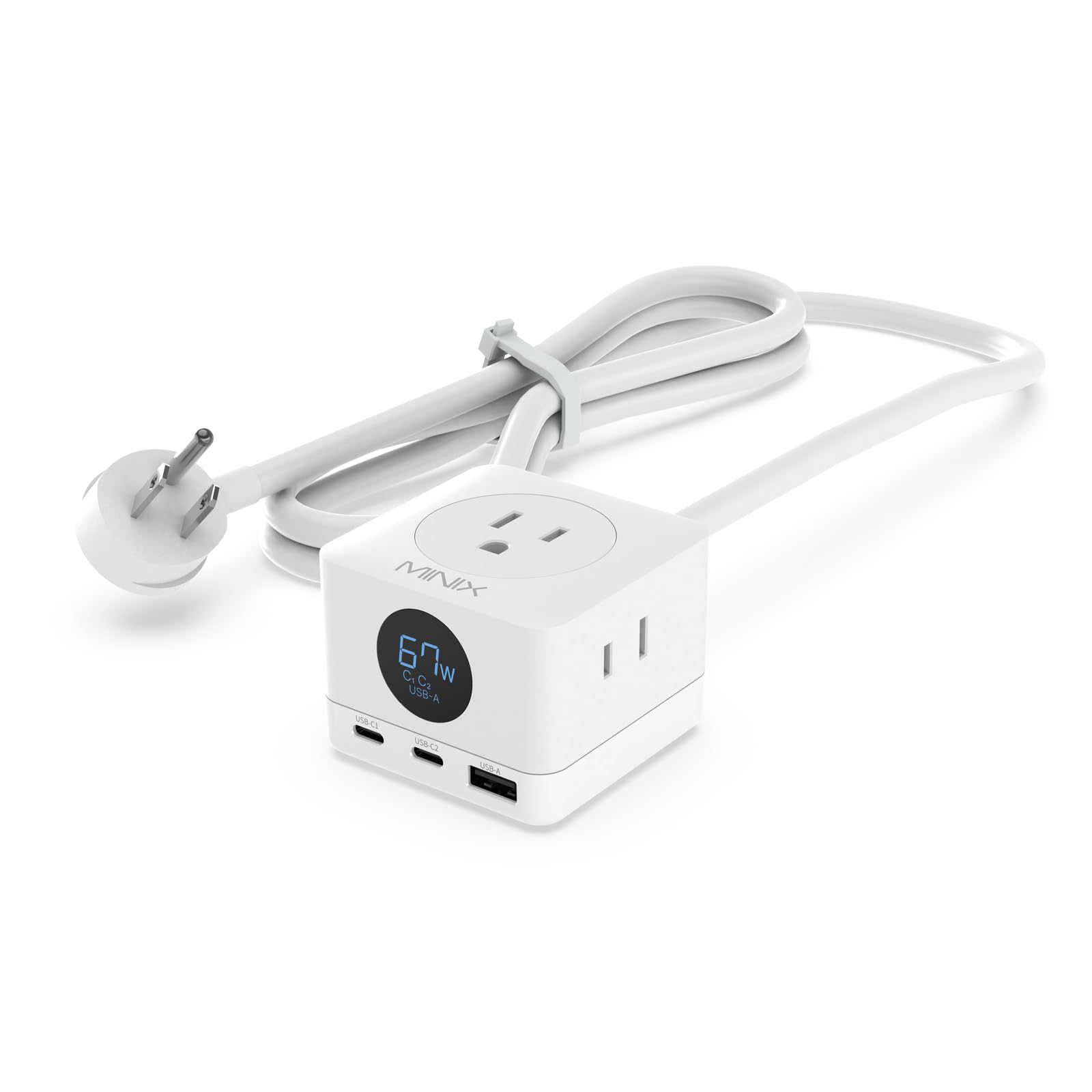 Amazon.com: MINIX 67W USB C Charger with 3 Outlets, Gan 3-Port