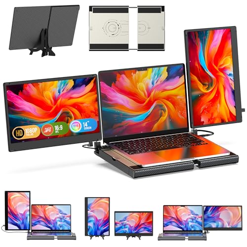 Amazon.co.jp: Kwumsy F3 モバイルモニター 2画面 トリプルポータブル