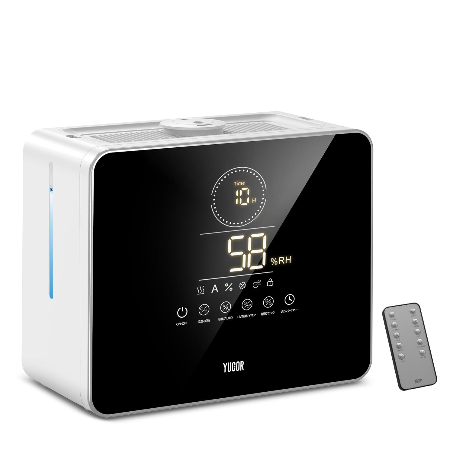 Amazon.co.jp: 加湿器 【大容量9L・5重除菌浄化・AI知能恒湿】 加熱式