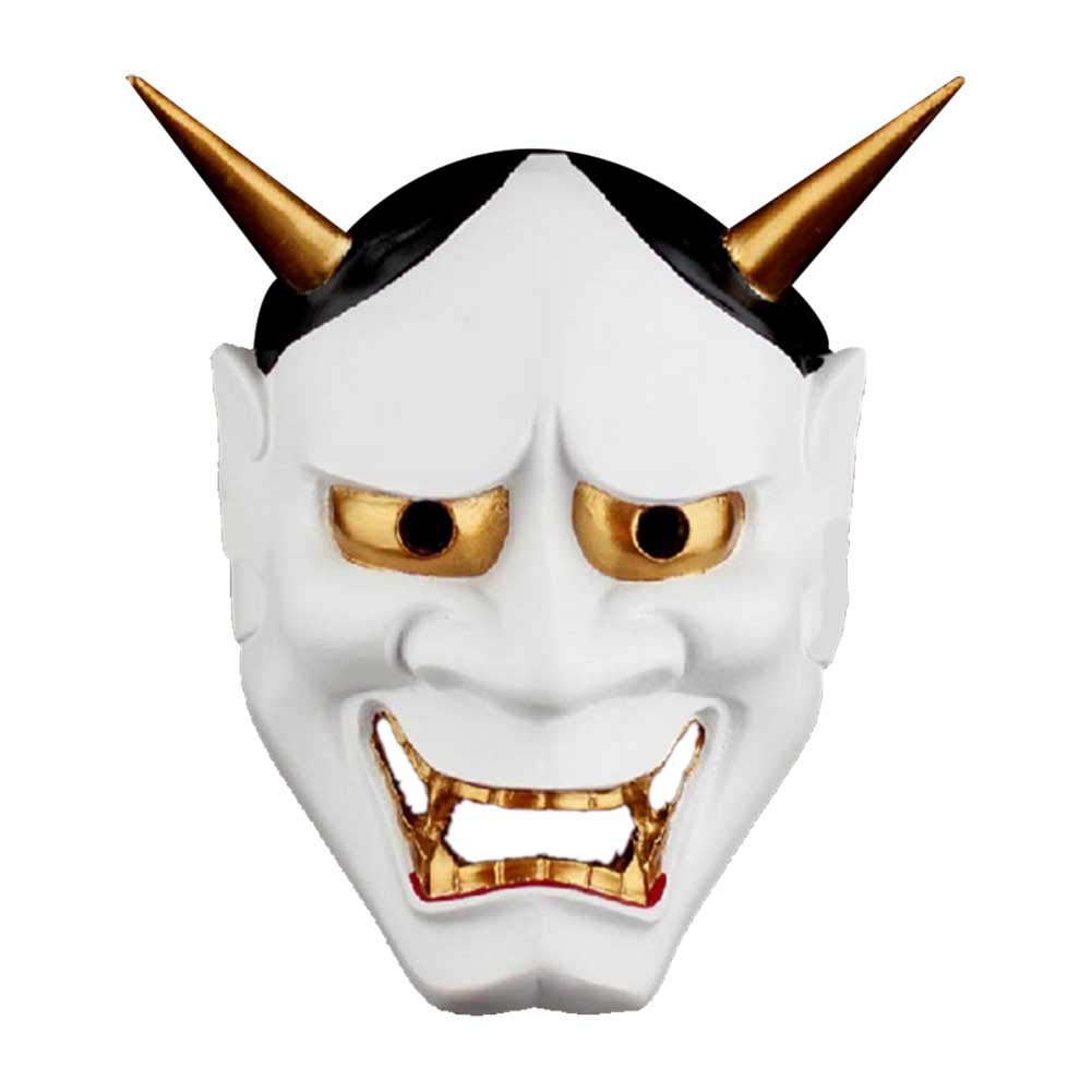 Amazon.co.jp: 般若 お面 鬼面コスプレ オニ退治 赤鬼、白鬼 なりきり