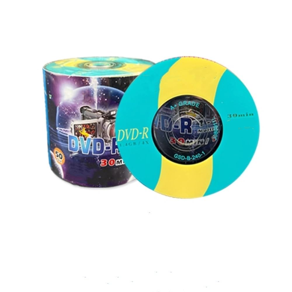 xinchuangya 50 Pack 8cm 3 inch Mini Recordable Blank DVD-R Discs