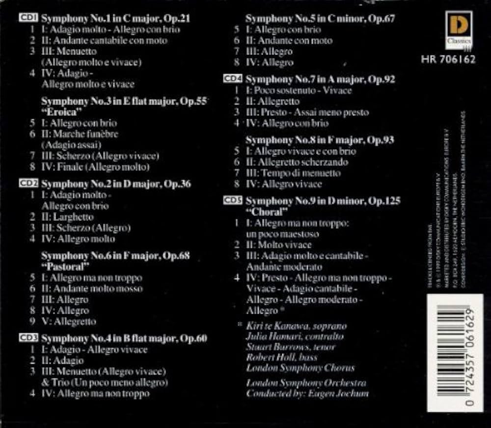 ベートーヴェン:交響曲全集(5枚組) - Amazon.com Music