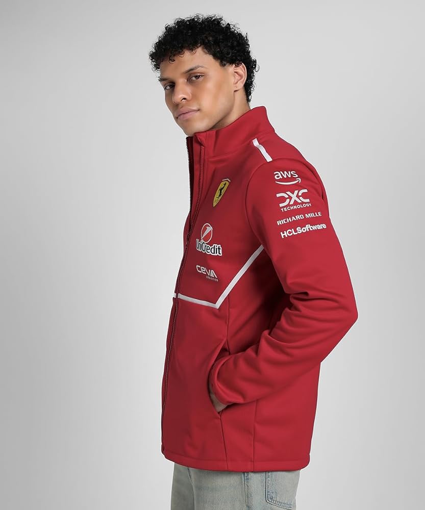 Amazon.com : PUMA Scuderia Ferrari F1 2025 Team Softshell Jacket