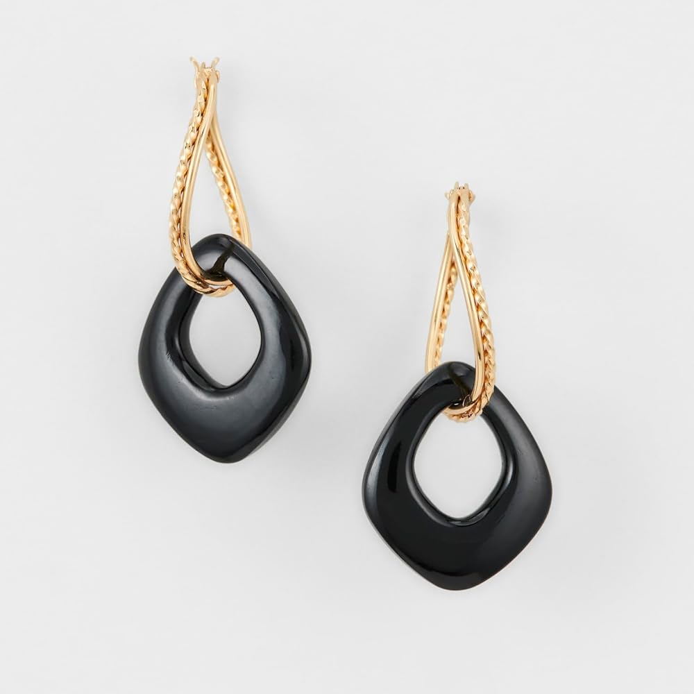 Amazon | [アガット] オニキスピアスチャーム | チャーム 通販