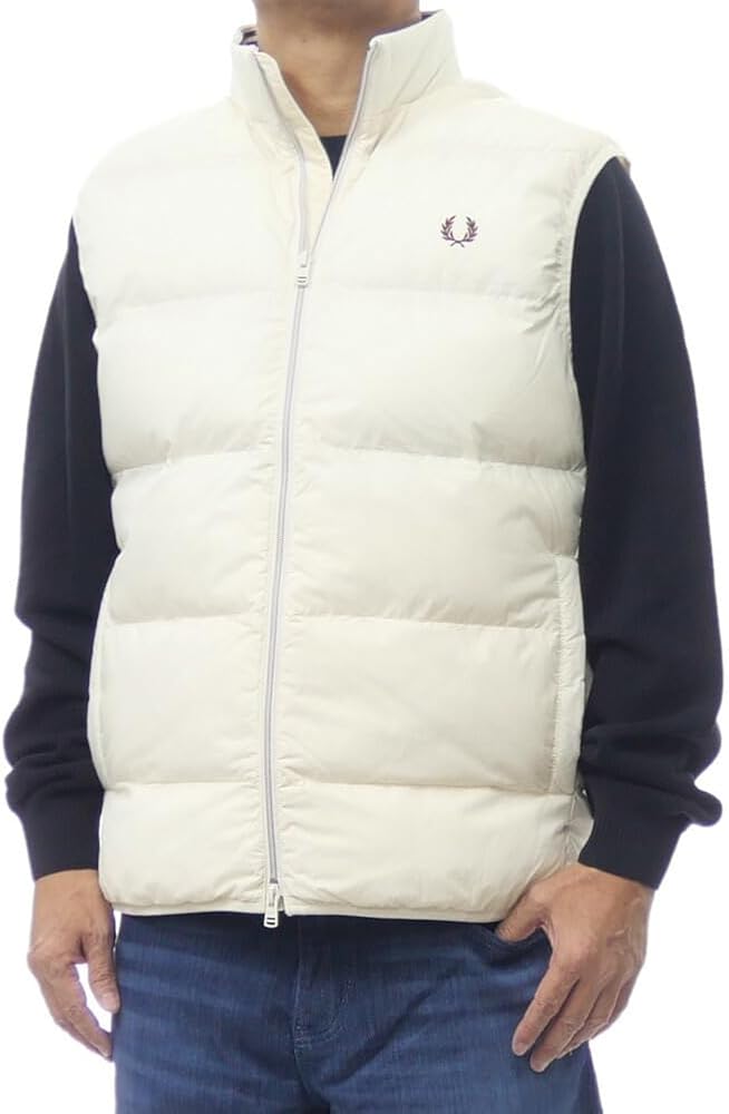 Amazon | [フレッドペリー] メンズ 中綿 ベスト J8522 / INSULATED