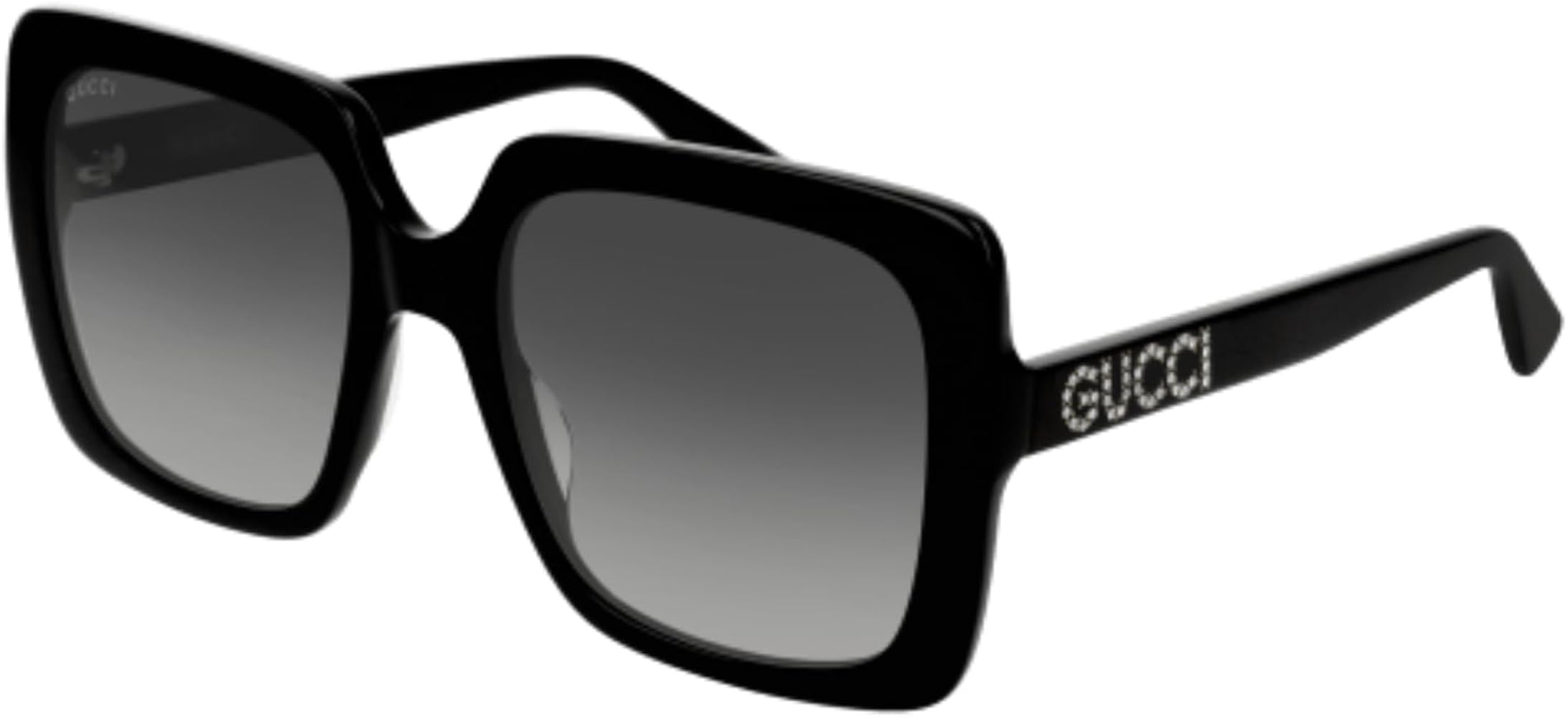 Gucci GG0418S 001 54M Black/Grey Gradient Square Sunglasses for