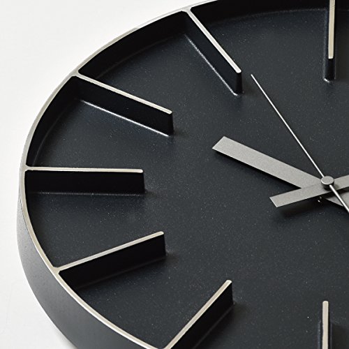 Amazon.co.jp: Lemnos Edge Clock AZ-0115 + 壁の穴が目立ちにくい時計
