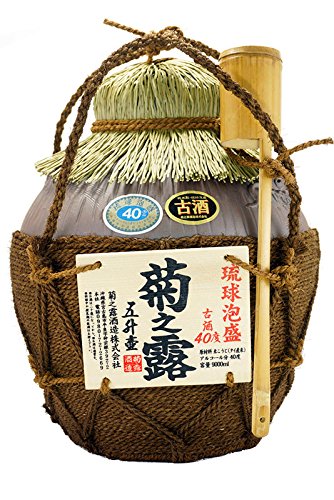 Amazon.co.jp: 泡盛 菊之露 古酒 40度 五升シュロ縄巻【壺】【甕