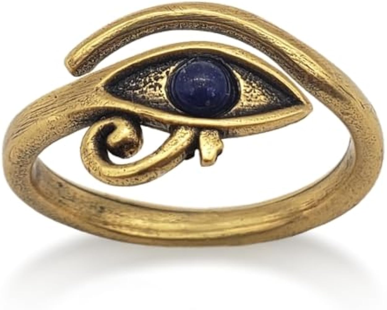 Amazon | ミュージアム複製 エジプトのホルスの目リング ラピス付き