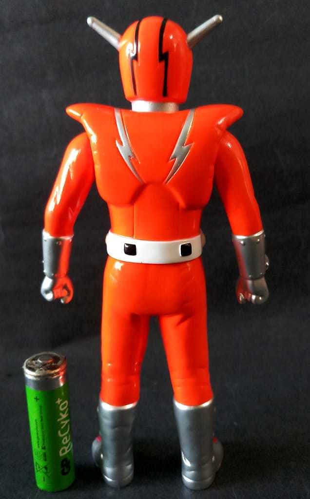 Amazon.co.jp: ヒーロー中国超人 インフラマン 15cm ソフビ オレンジ色