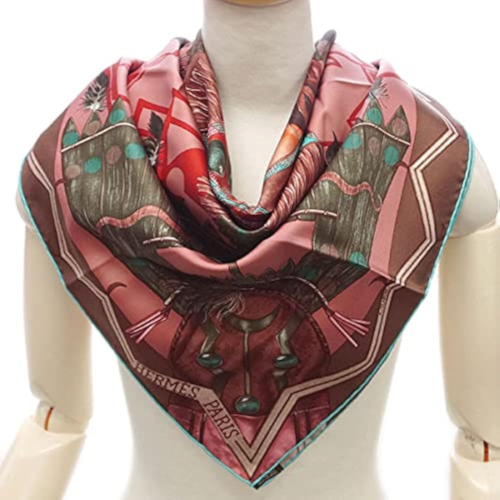 Amazon | [エルメス] スカーフ ソルド カレ ツイル シルク100％ 90CMS