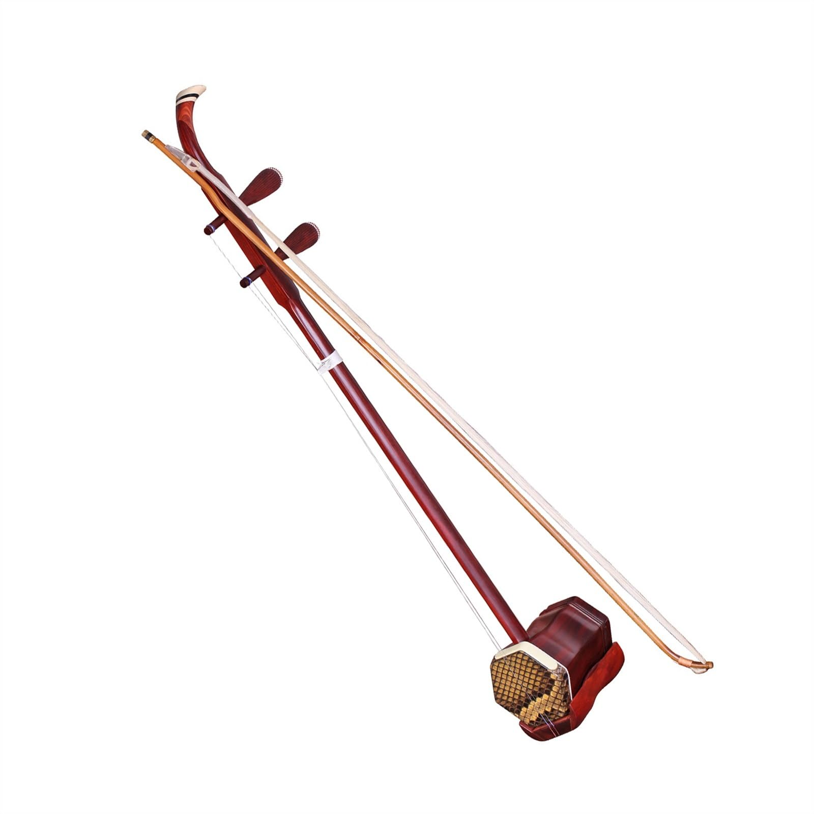 Amazon | 小葉ローズウッド標準六角二胡プロ無垢材軸二胡国家楽器